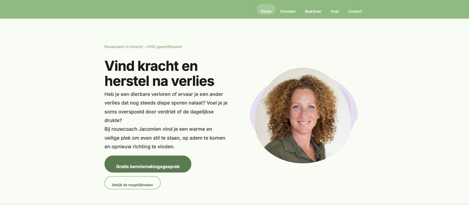 Jacomien Rouwcoach website screenshot